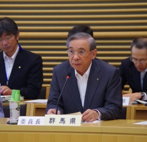 画像：大澤エネルギー政策特別委員会委員長（群馬県知事）